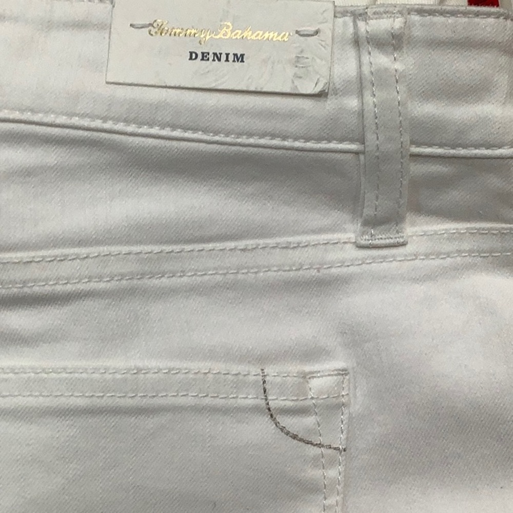 NWT💥Tommy Bahama Ella Twill Embroidered Floret Crop Slim Boyfriend Jeans… - Picture 10 of 10